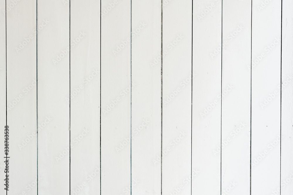 White wooden wall