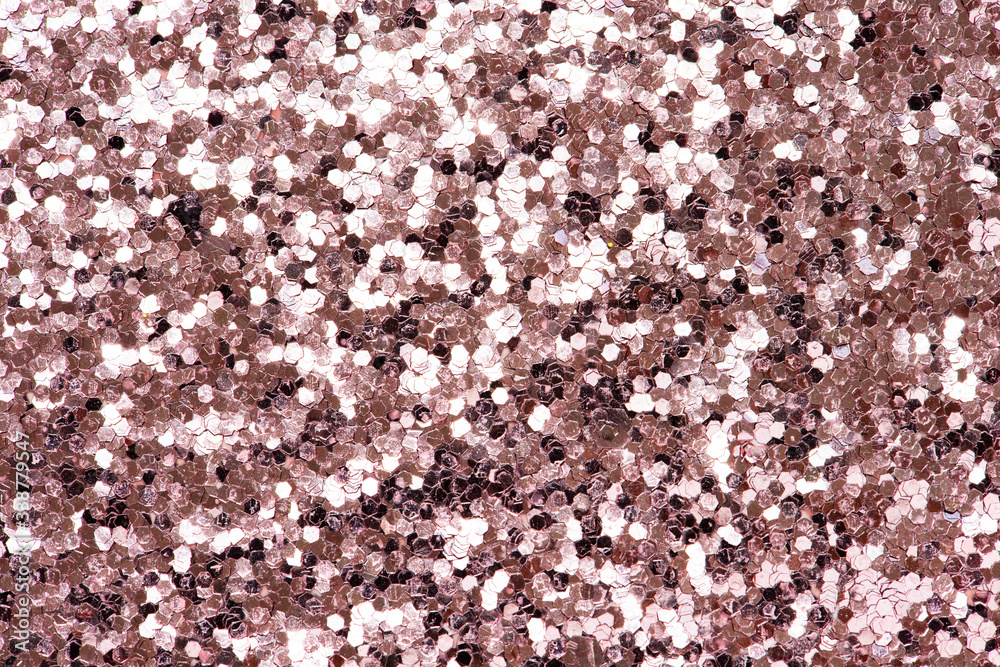 Metallic pink glitter background