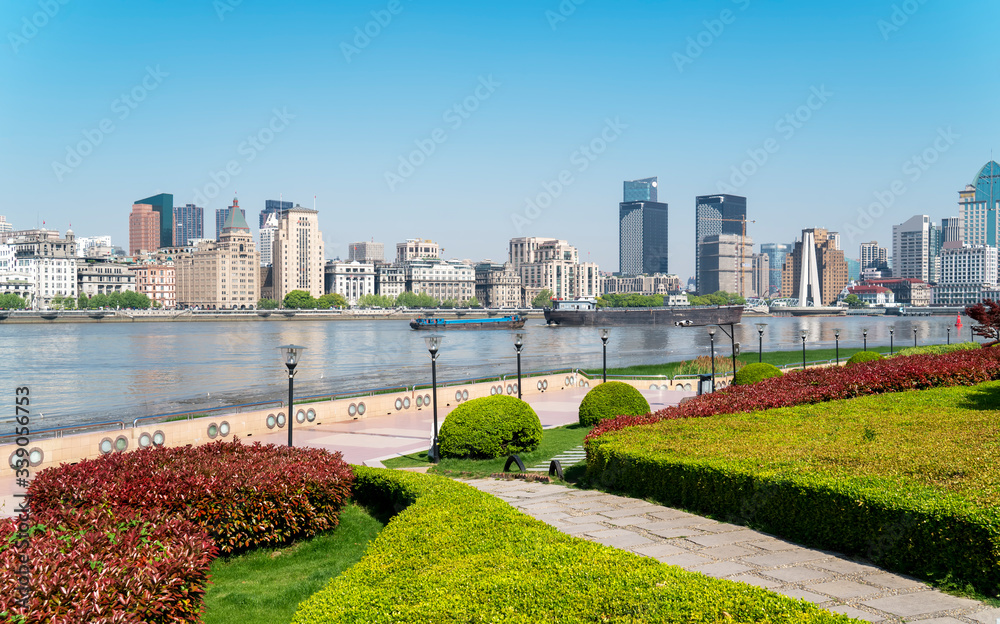 Architectural landscape of Lujiazui, Shanghai