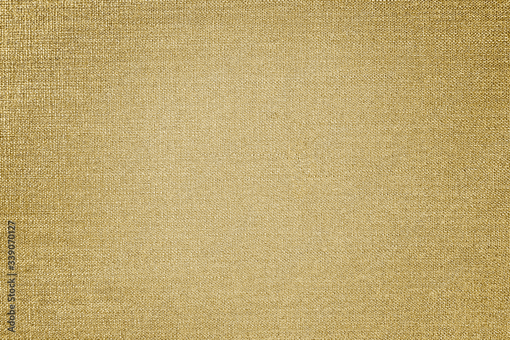 Gold linen fabric texture