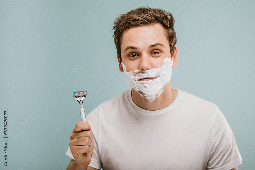 Man shaving