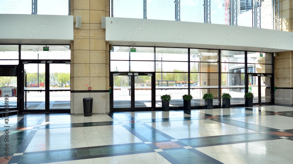 empty shopping mall interior