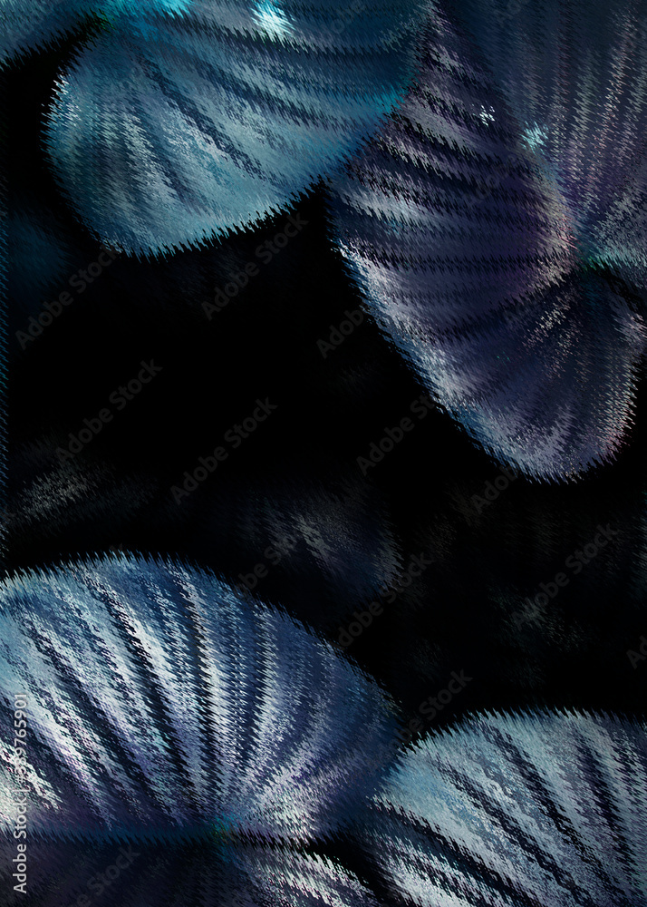 Blue tropical leaves background