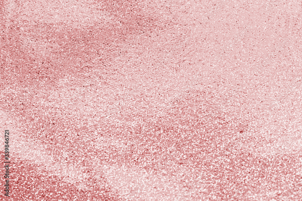 Metallic pink glitter background