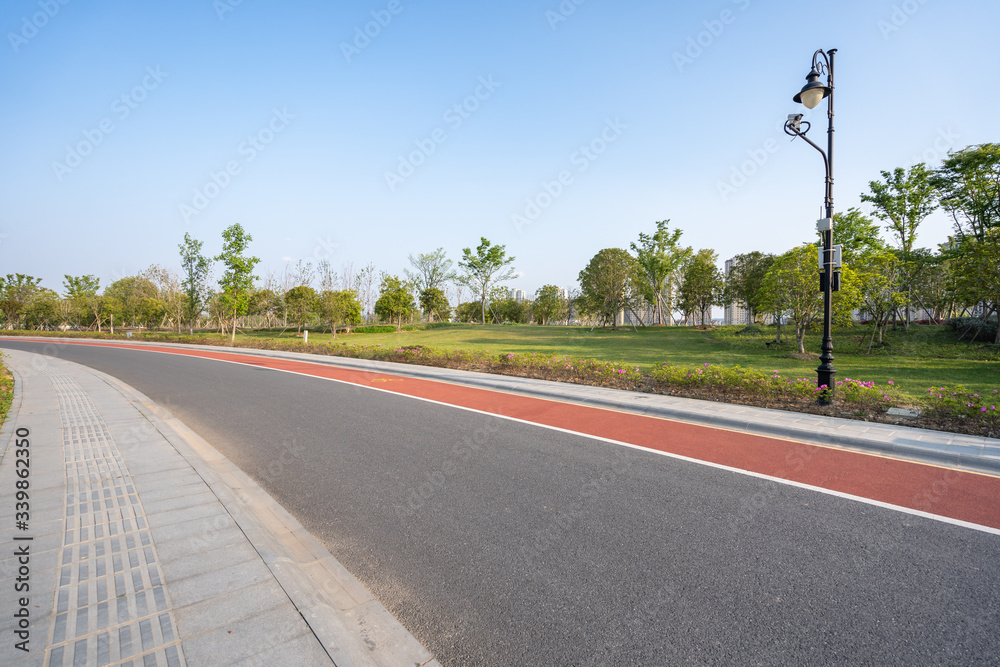 road in park