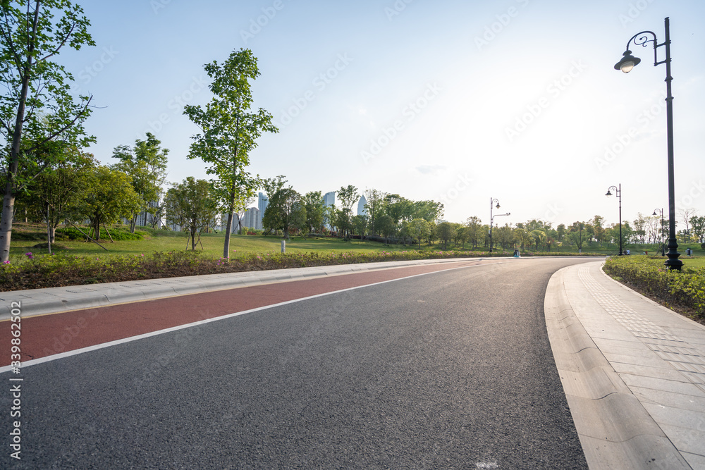 road in park