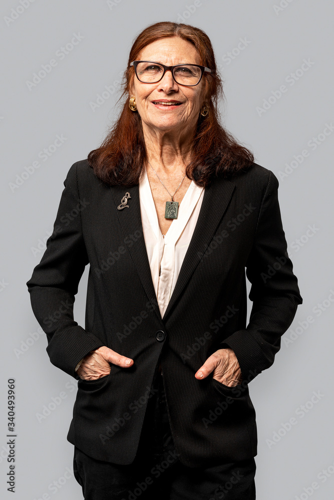 Senior professional woman in a studio