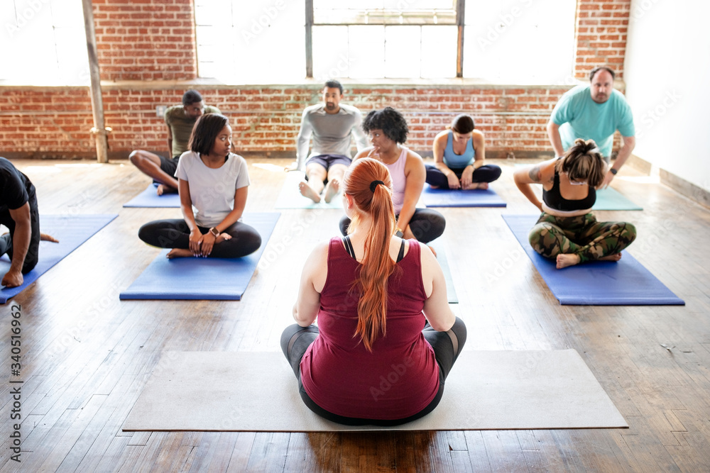 Beginners yoga class