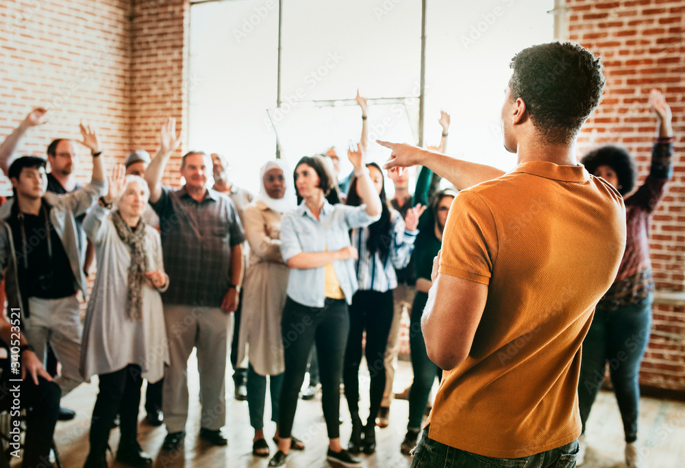 Group of people participating in a seminar