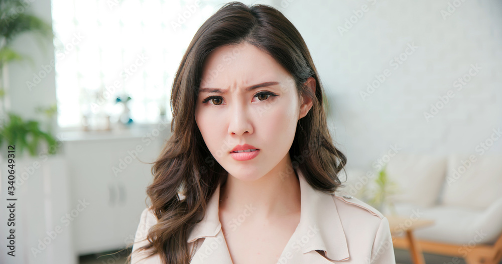 Businesswoman feel angry