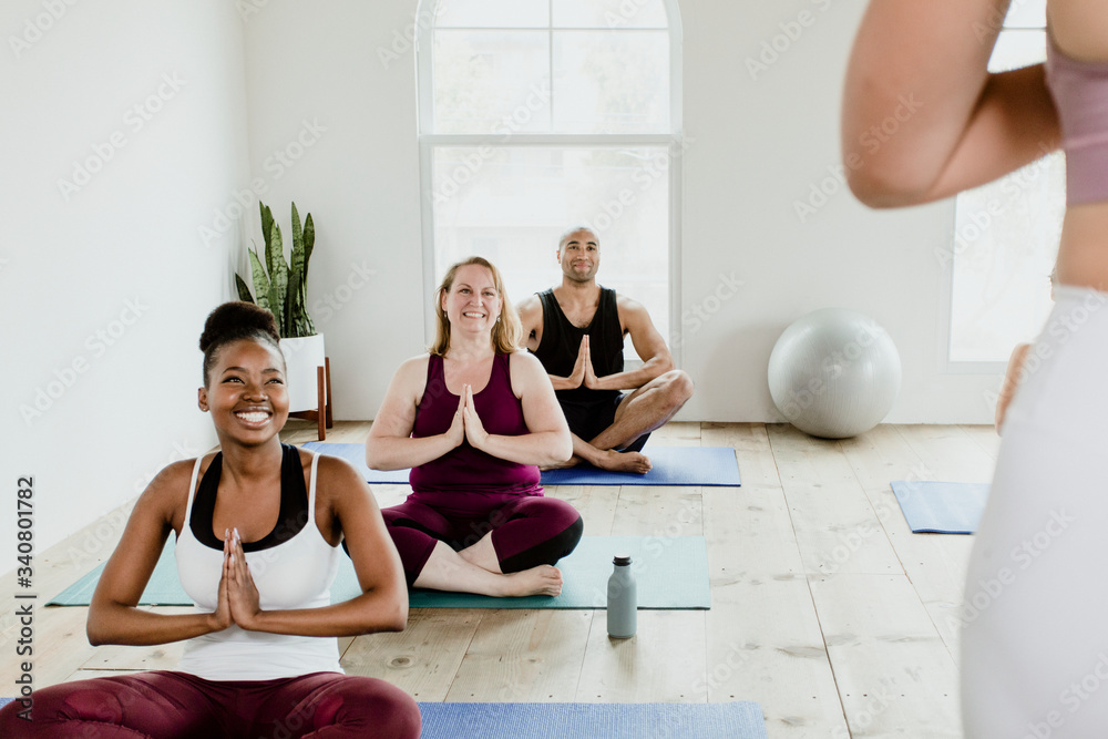 Yoga and meditation class