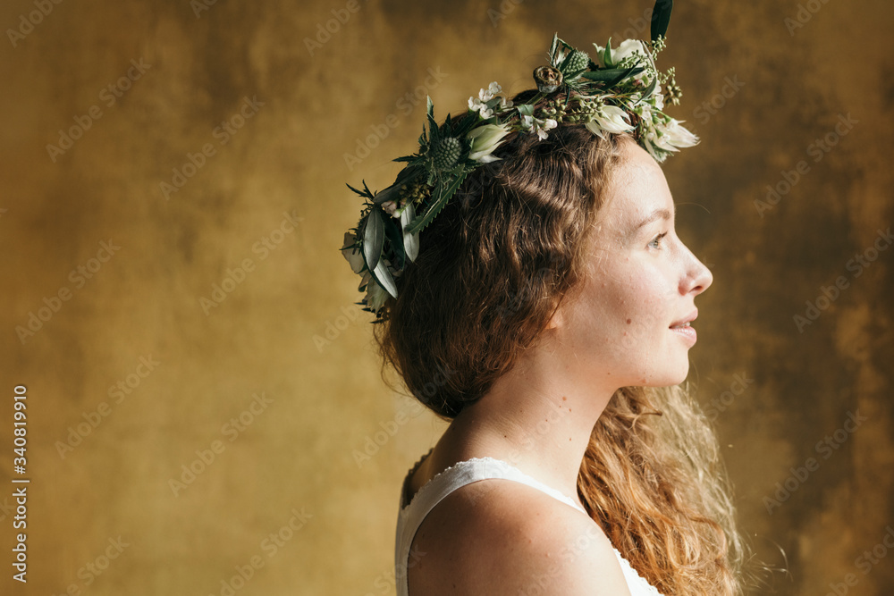 Flowers in her hair