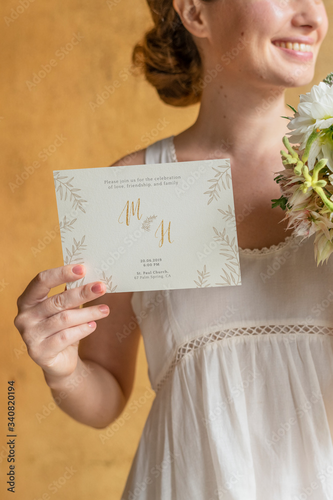 Wedding invitation card