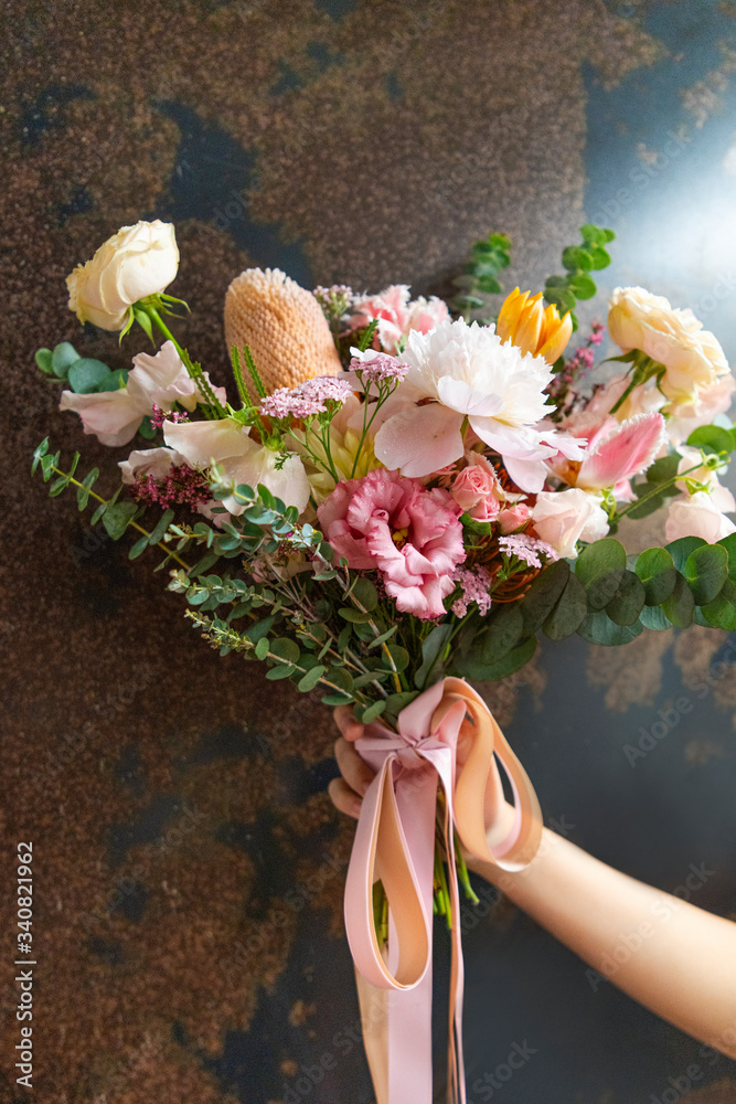 Pink flower bouquet