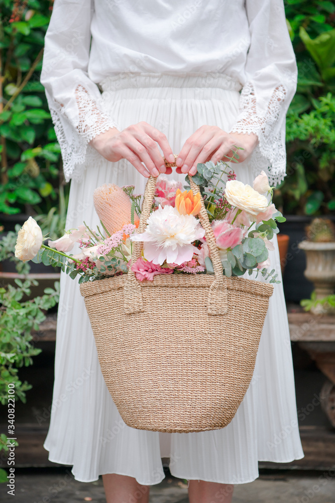 袋子里的花