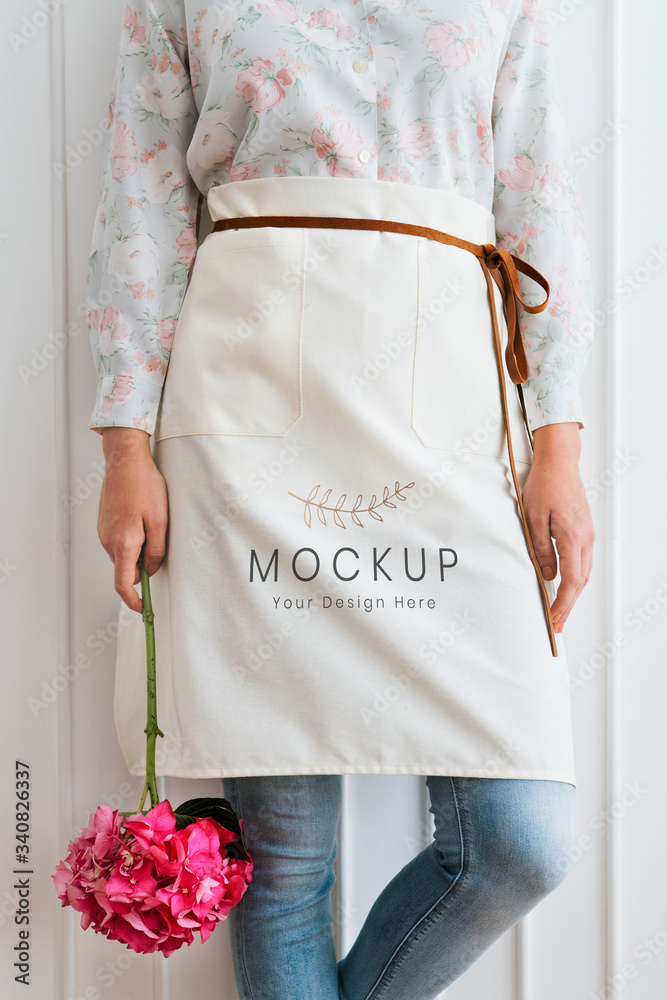 Florist apron mockup