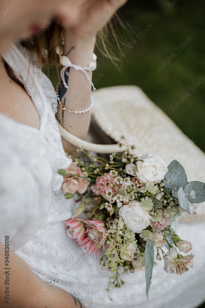 Flowers in a basket