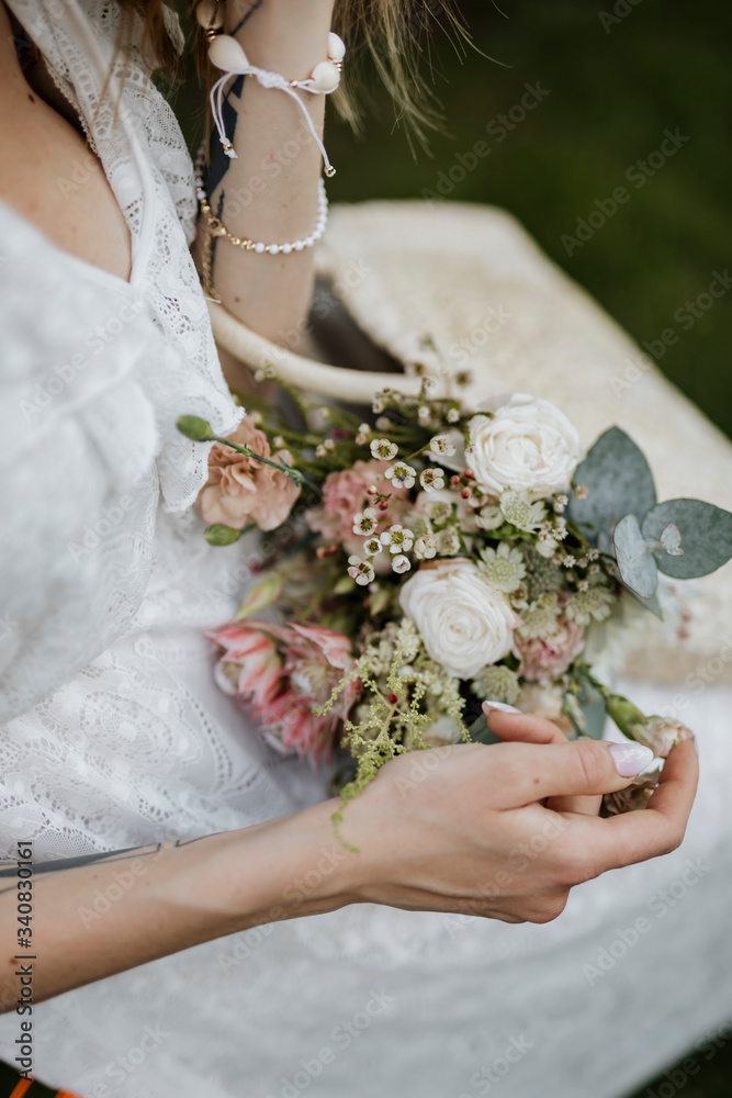 Flowers in a basket