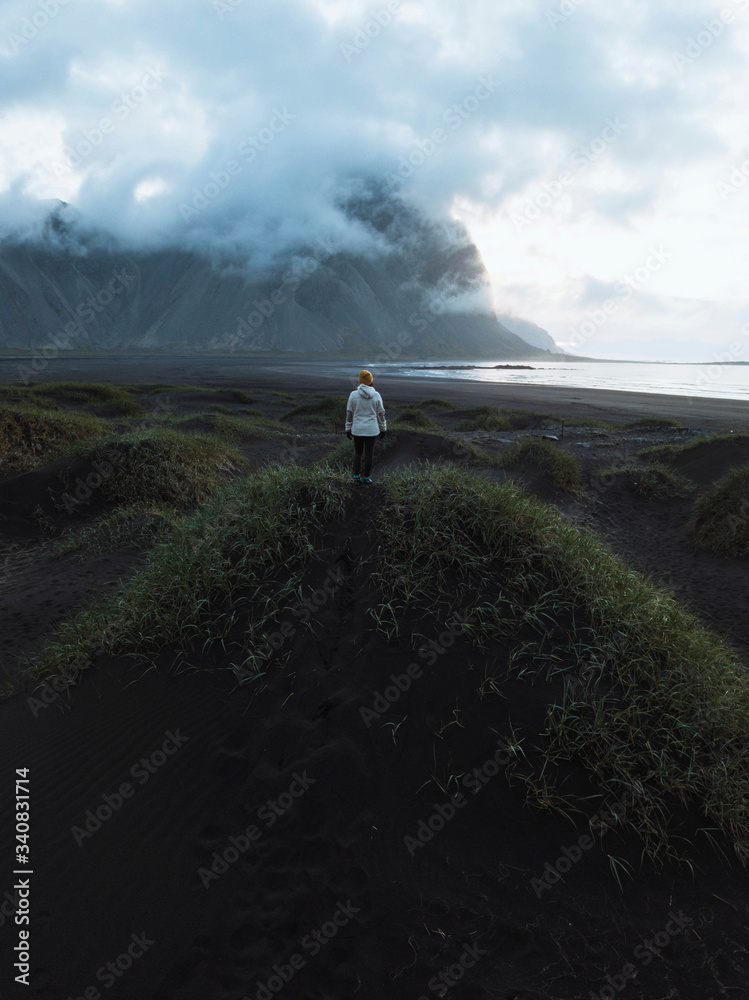 Traveler in Iceland