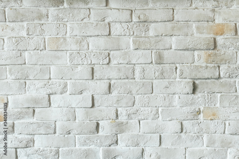 White brick wall background