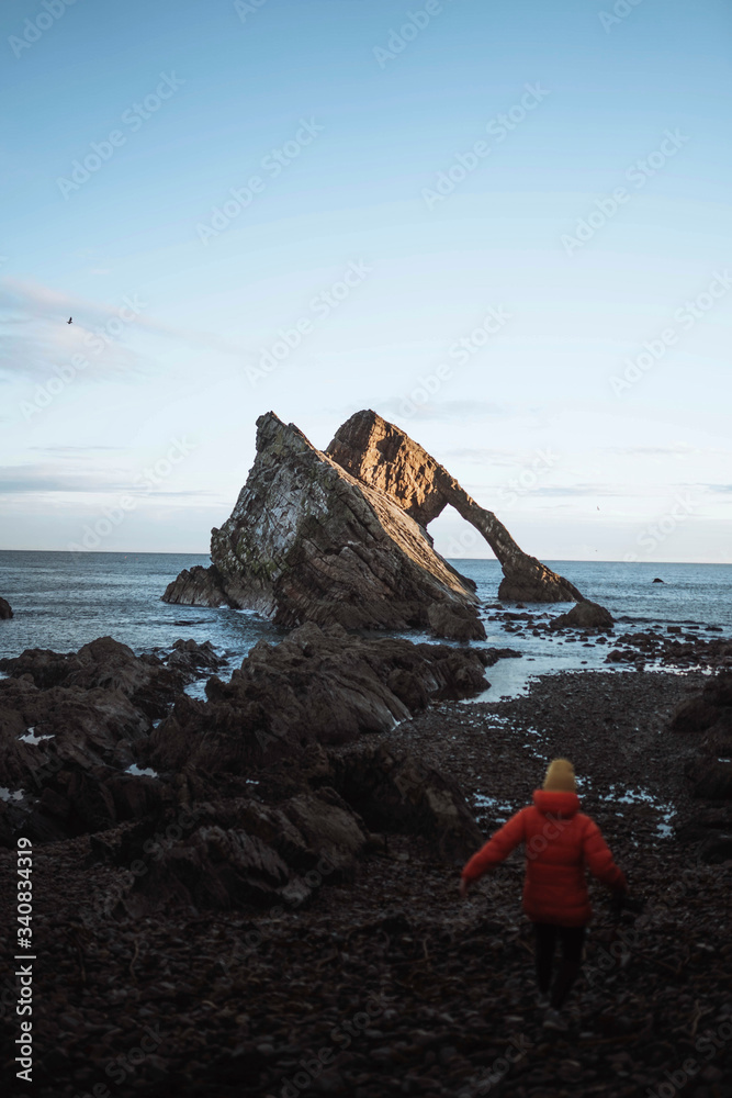 Cliffs in the sea