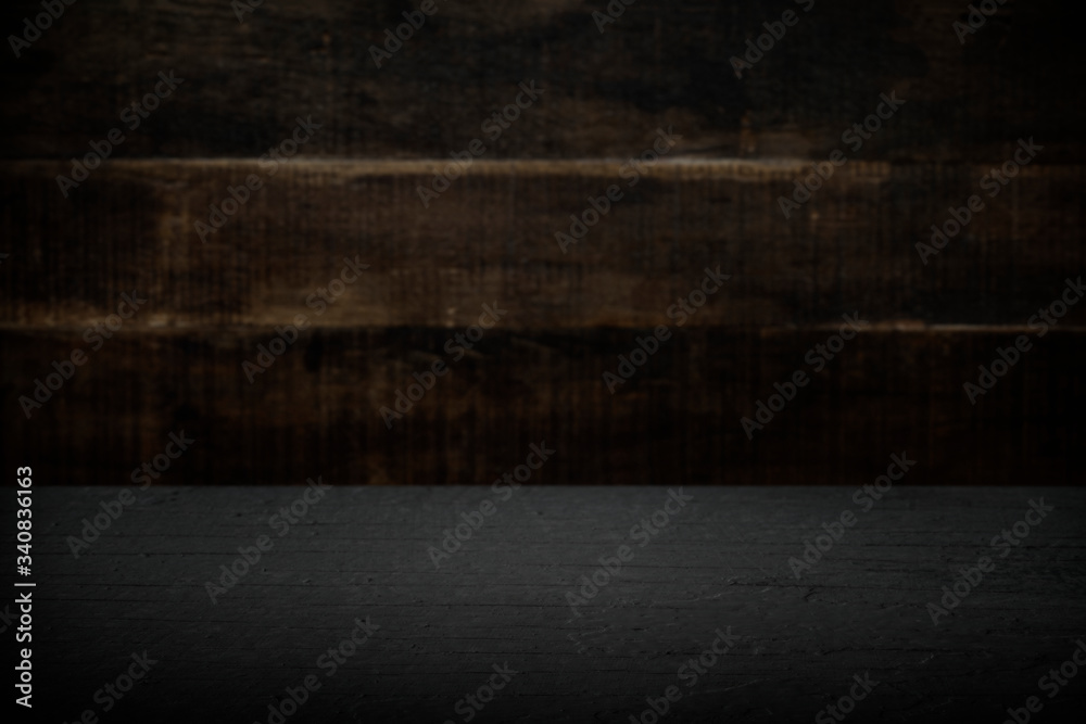 Dark wooden background