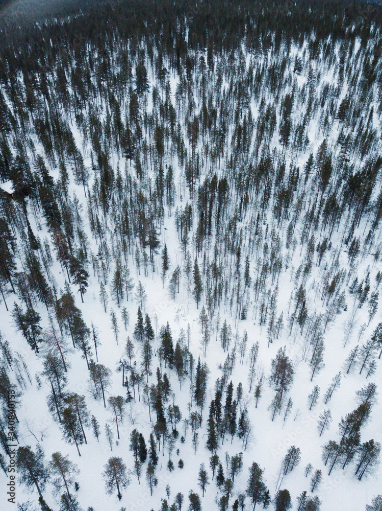 Lapland drone shot