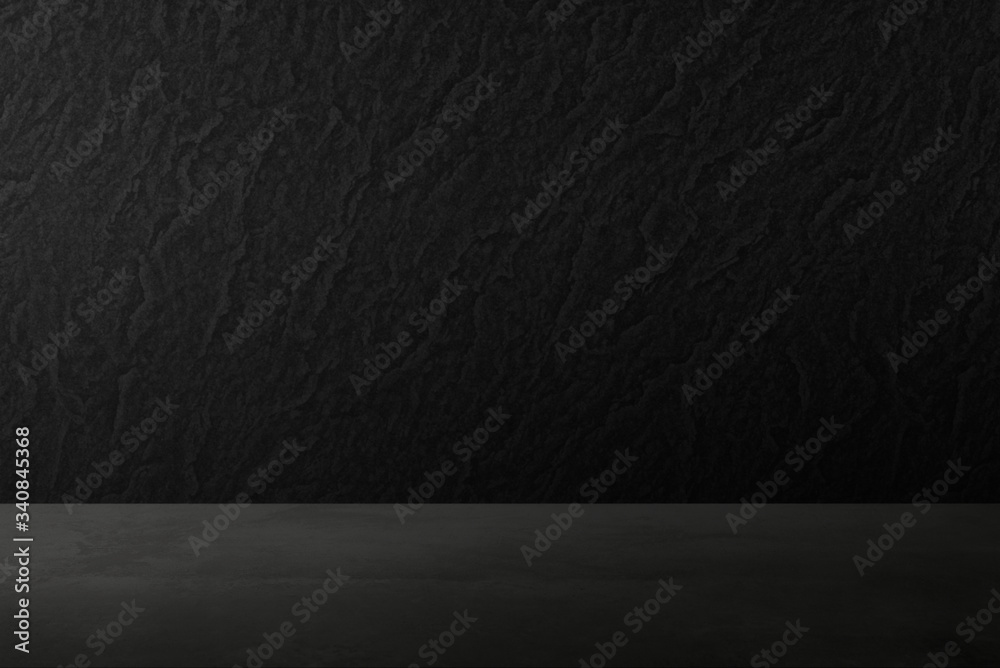 Black wall product background