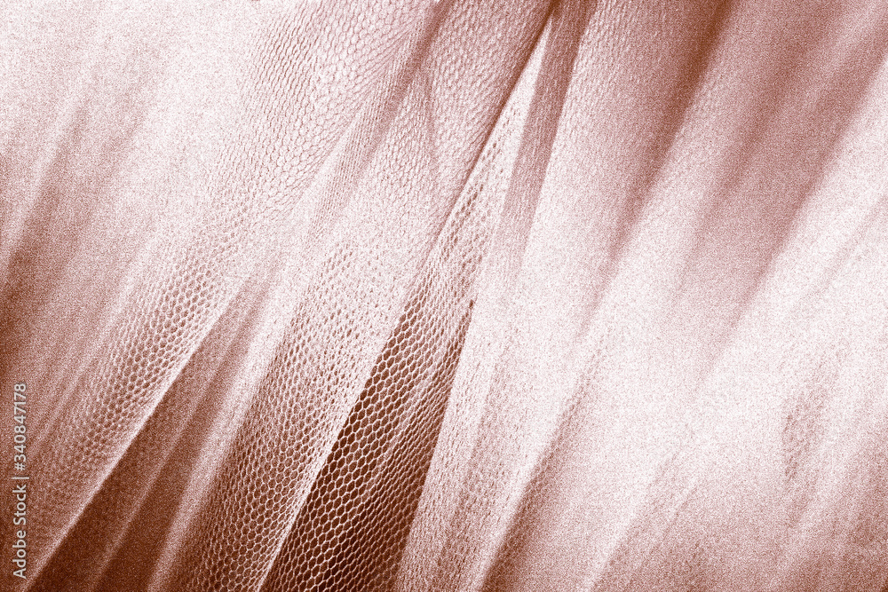 Copper snakeskin fabric texture