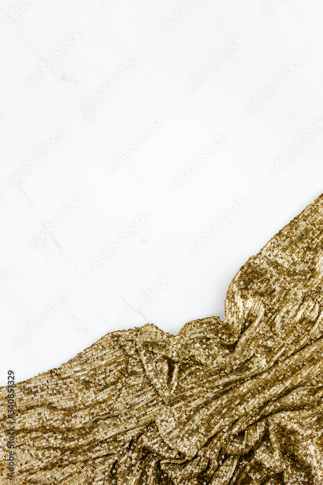 Gold fabric background