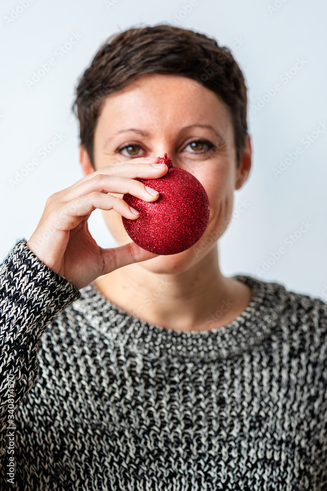 Red Christmas ornament