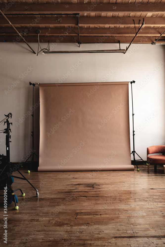 Empty photoshoot studio