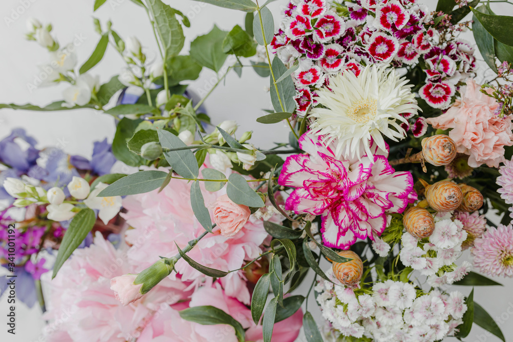 Bouquet of pink flowers