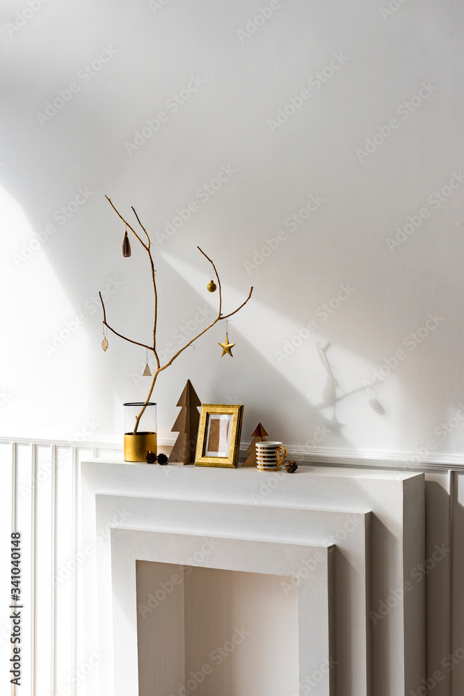 Modern minimal Christmas decorations