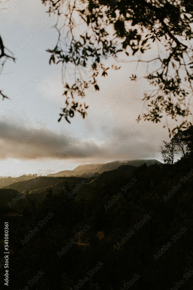 View of the hills in California