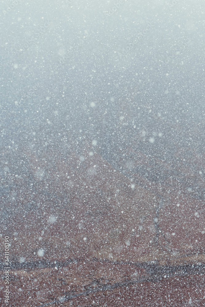 Snow falling background