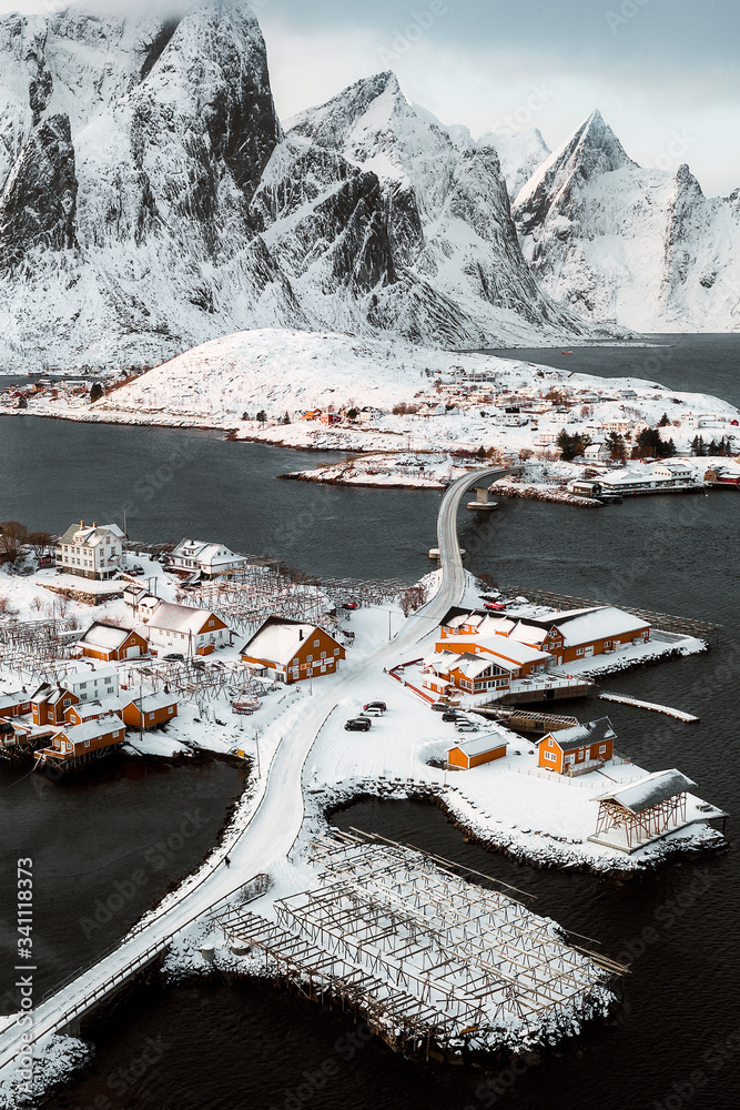 Road to Sakrisøy island, Norway