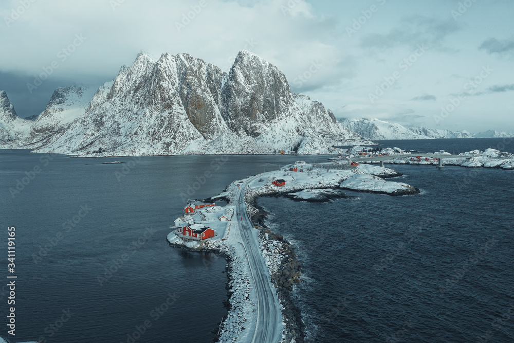 Road to Sakrisøy island, Norway