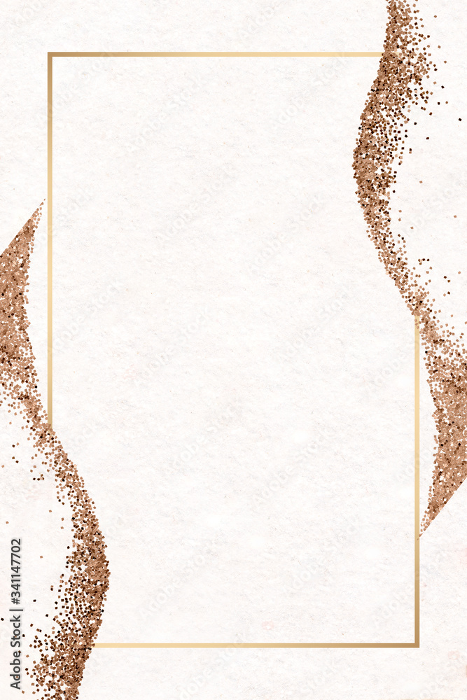 Copper glitter design template