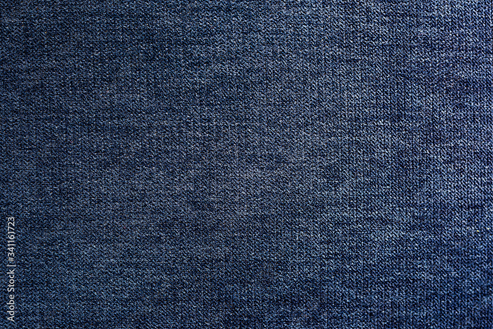 Blue woven fabric background