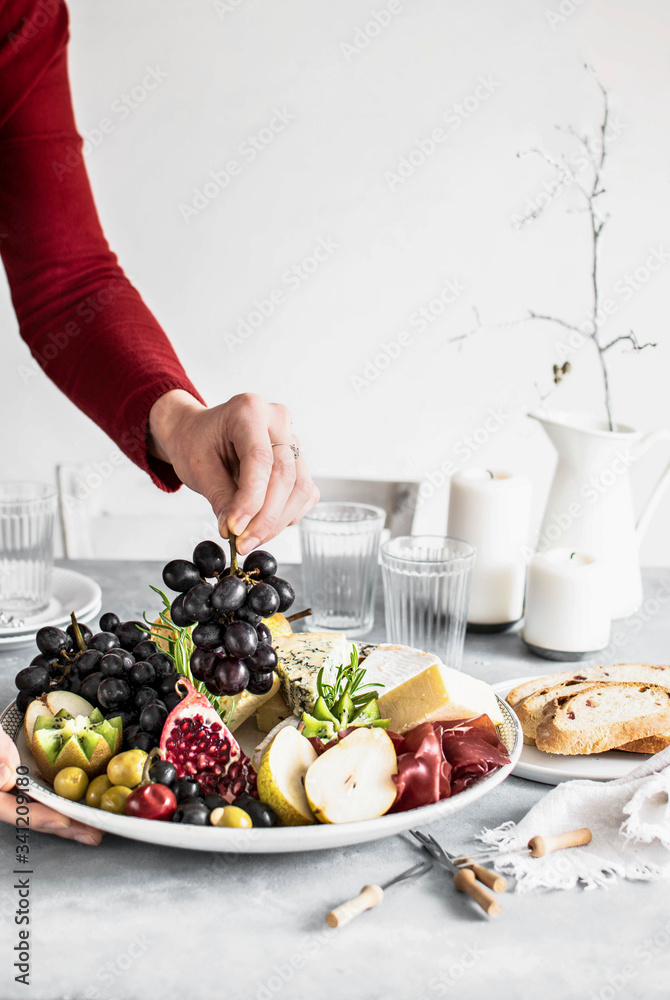 Large cheese platter