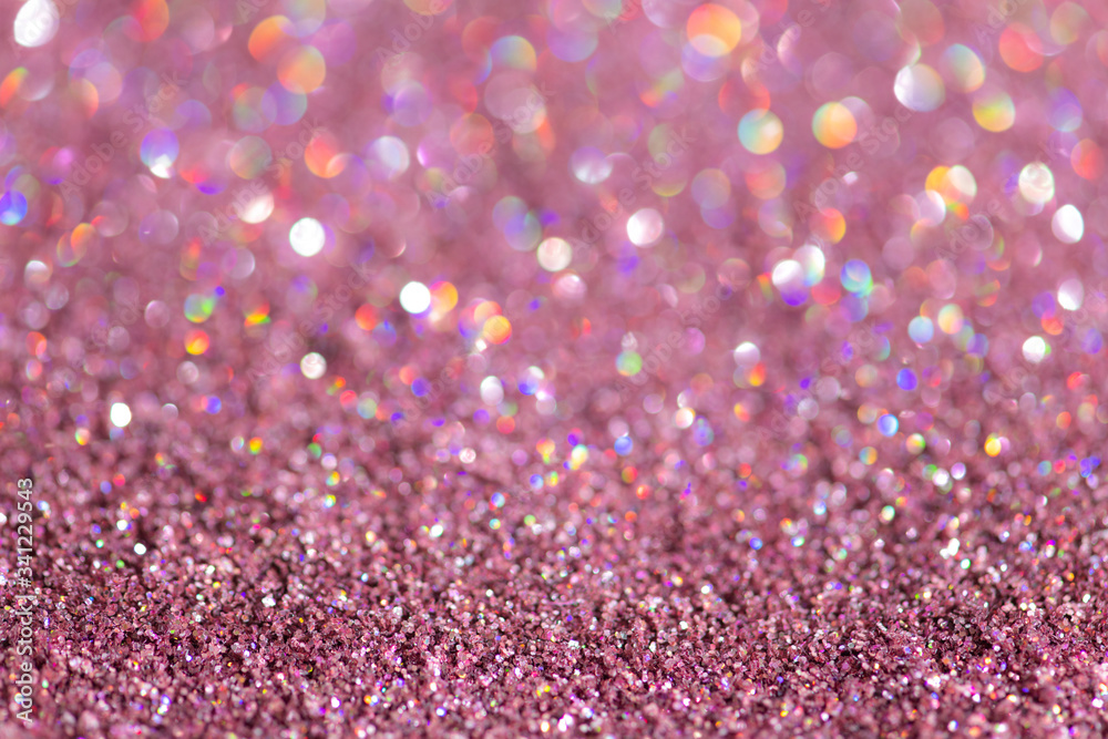 Shiny pink glitter textured background