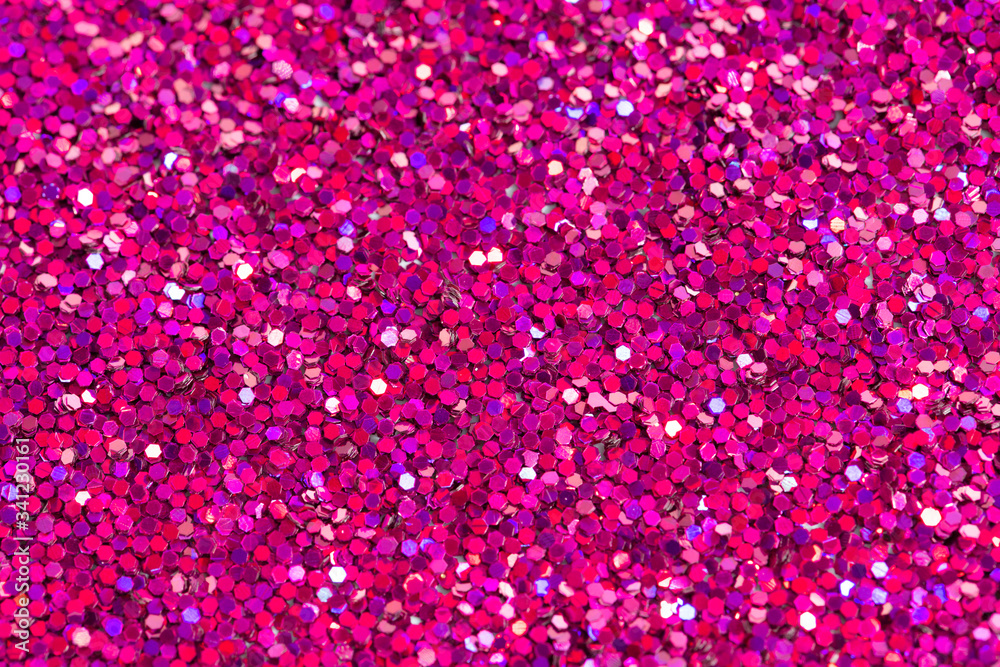 Shiny pink glitter textured background