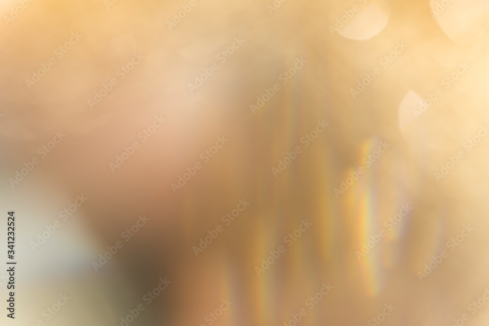 Blurry golden glitter background texture