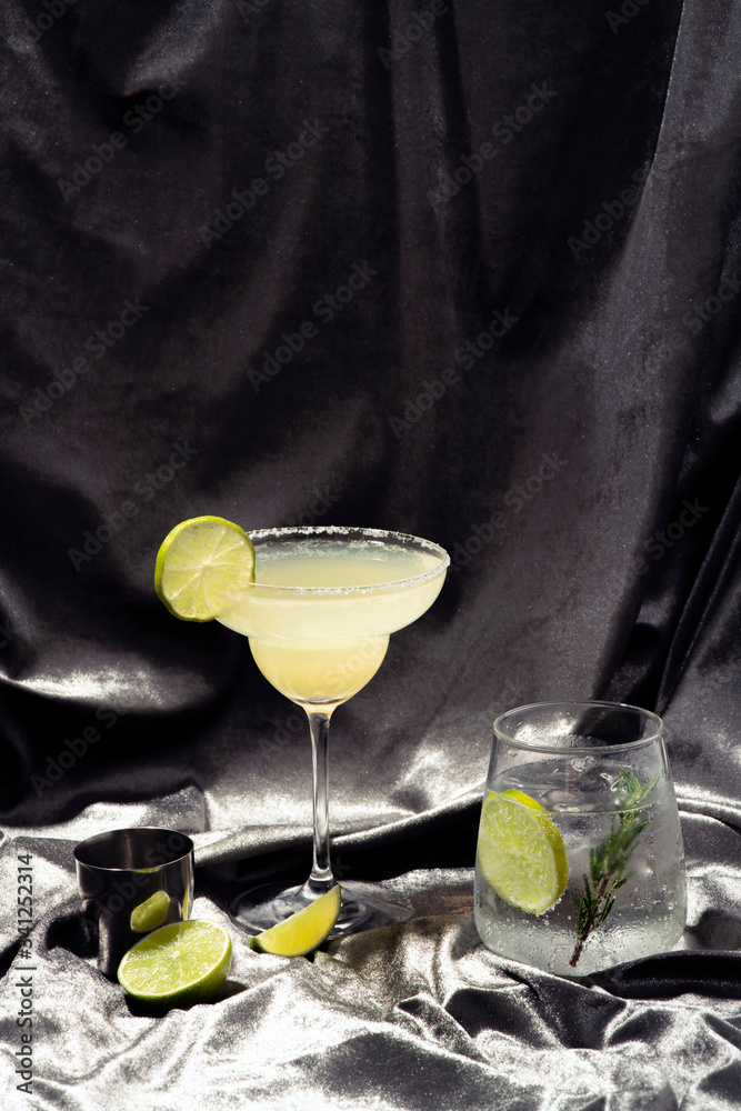 Lemon Margarita cocktail drink