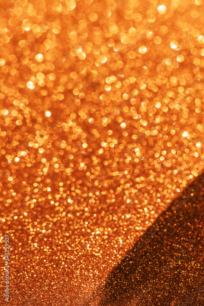 Glittery golden textured surface