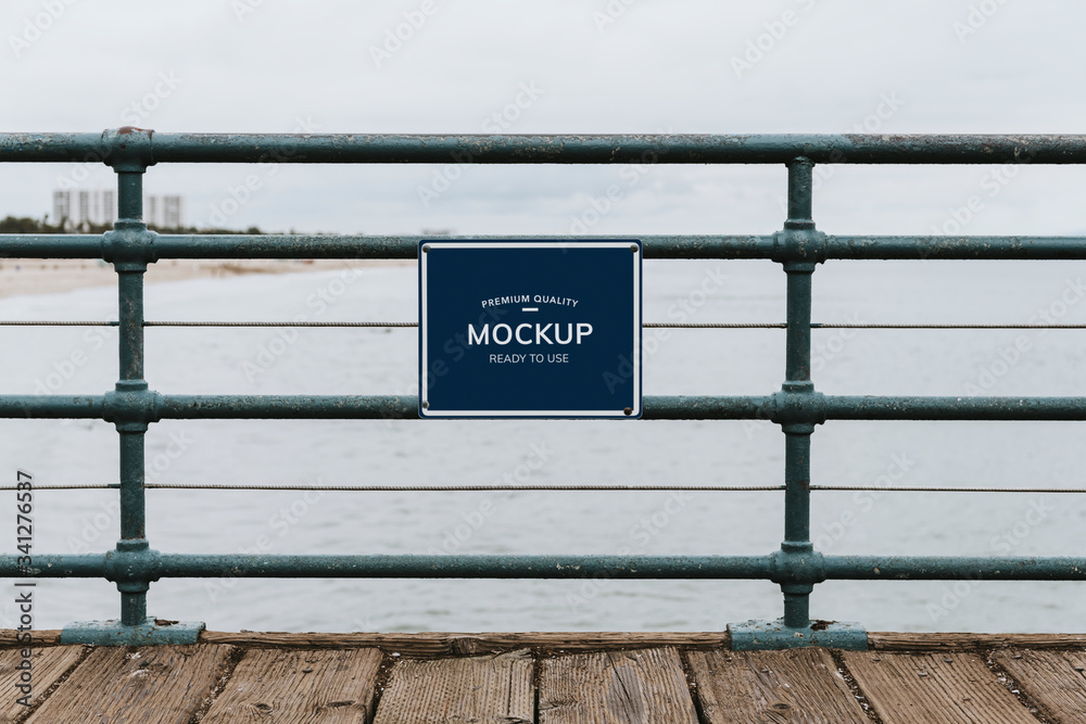 Sign at the pier