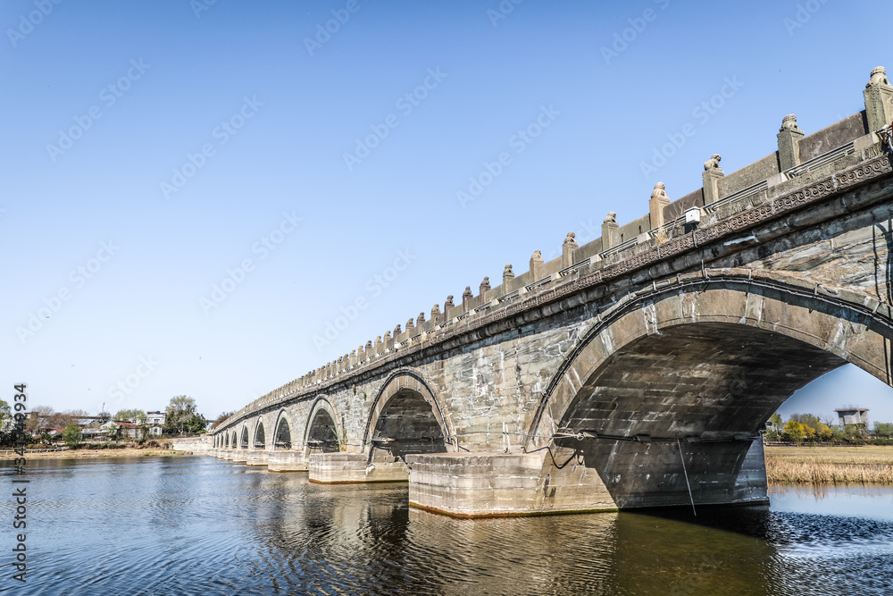 中国北京卢沟桥石狮