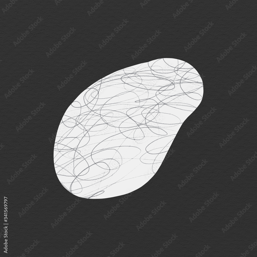 Free form shape with pen stroke design element