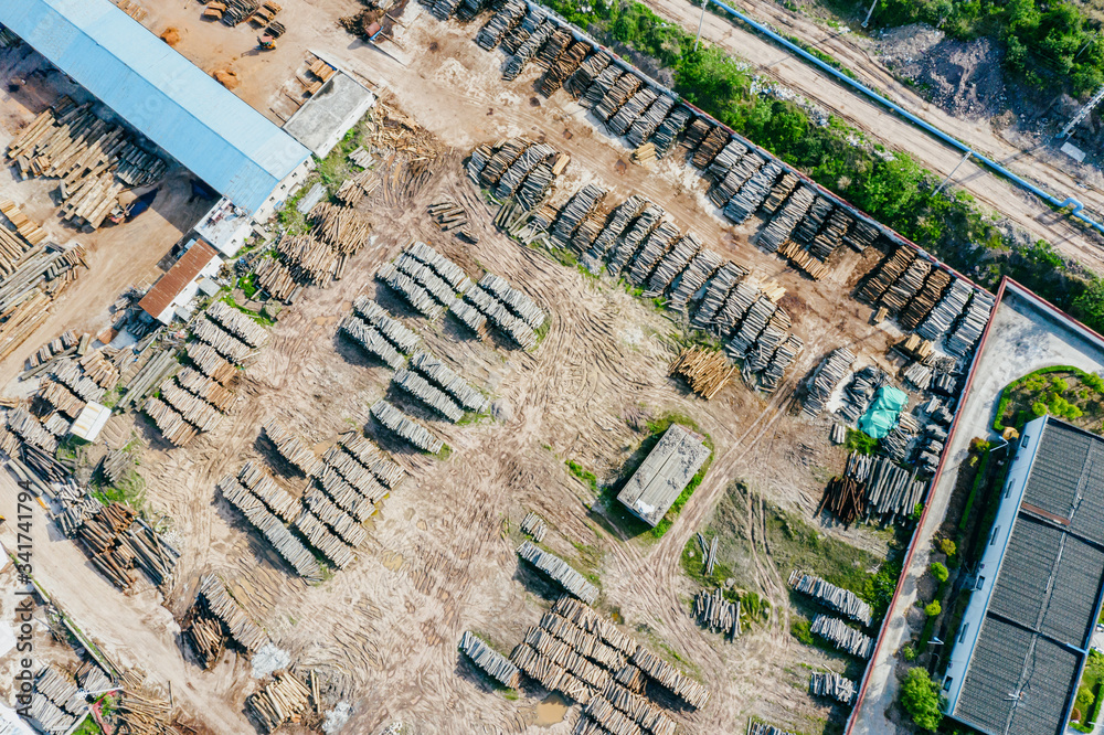 Wood processing factory